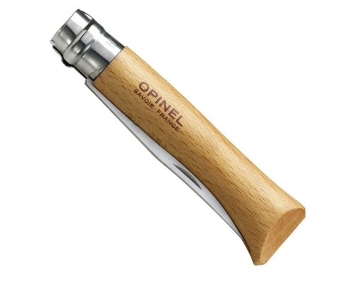 Opinel Inox 10 No Kayın Saplı Paslanmaz Çelik Tirbüşon  Çakı