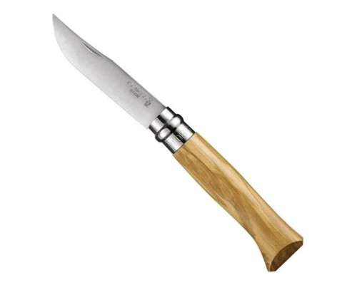 Opinel Inox 8 No Ahşap Kutulu  Kılıflı Zeytin Saplı Çakı