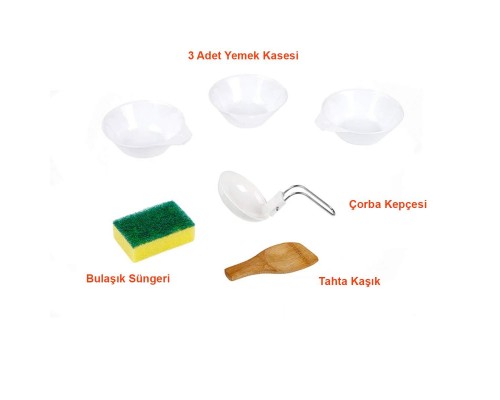 Naturehike 4IN1 Ultralight 2-3 Kişilik Kamp Yemek Pişirme Seti